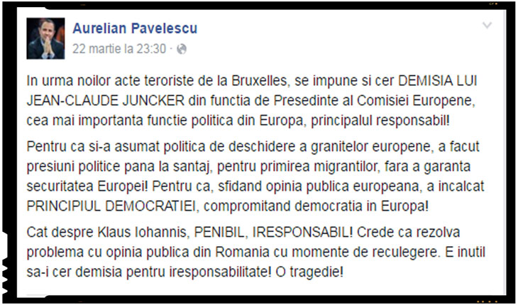  Aurelian Pavelescu: "Klaus Iohannis, PENIBIL, IRESPONSABIL!"