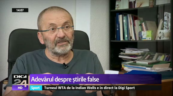 cei de la Digi 24 l-au chemat pe Mircea Toma sa ne vorbeasca despre "conspiratiile" si "stirile false" cu privire la George Soros!, Foto: captura TV Digi 24