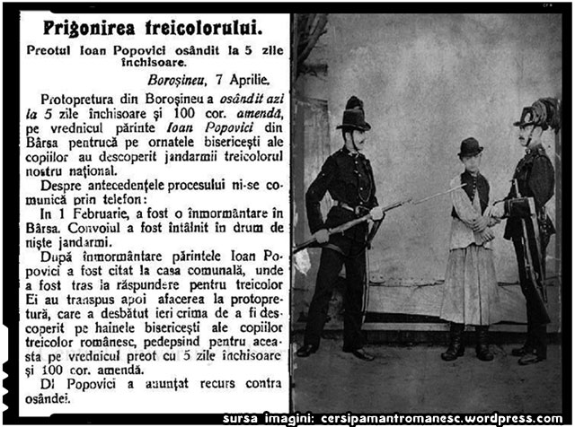 Despre antiromanismul si intoleranta din perioada stapanirii austro-ungare a Transilvaniei, sursa imagine: cersipamantromanesc.wordpress.com