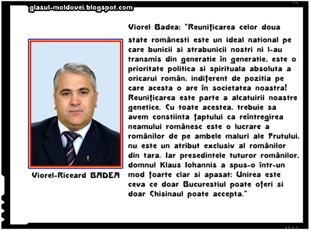 Viorel Badea: “Unirea cu Moldova, o prioritate politică și spirituală”, sursa imagine: www.senat.ro