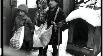 Imagini inedite cu colindatori din anul 1929