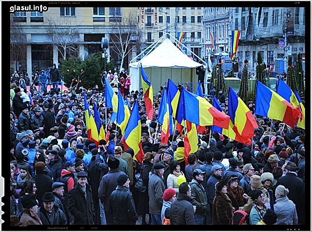 Un grup de basarabeni a sarbatorit ziua Unirii Principatelor in capitala Moldovei!