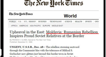 New York Times, 31 Decembrie 1989: “Revoluţia Română Îi Inspiră Pe Moldovenii Sovietici”