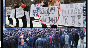 Câteva sute de oameni au protestat în PMAN, împotriva alianței PLDM, PD, PCRM