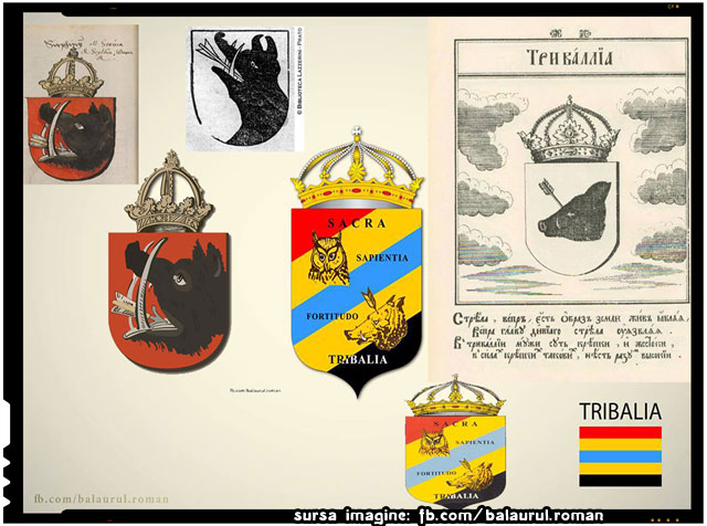 Tribalia, steme, heraldica