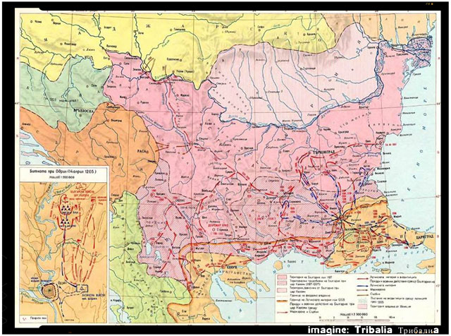 Țaratul româno-bulgar în timpul domniei țarului Ioniță Caloian (1197-1207), foto: facebook.com/pages/Tribalia