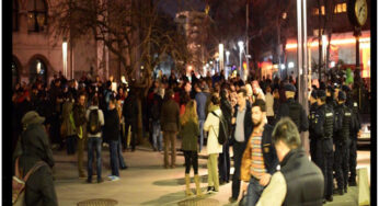 Protest in Piata Universitatii, dupa ce Senatul a respins arestarea lui Sova