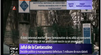 Cine vrea distrugerea Institutului Cantacuzino? Ce nu vor sa arate televiziunile despre vaccinuri?