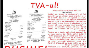 Drept la replica pentru “McDonald’s ne-a furat TVA-ul!”