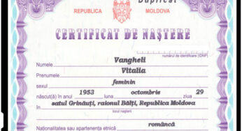 Vitalia Vangheli-Pavlicenco: “Suntem prima familie in RM, care si-a restabilit identitatea romaneasca in actele oficiale moldovenesti”