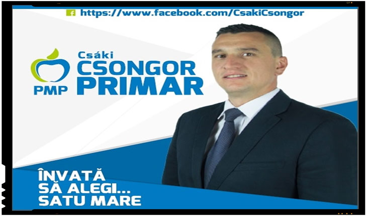 Un alt candidat aruncat in lupta electorala de catre Partidul Miscarea Populara (PMP) in incercarea de a atrage electoratul maghiar este Csaki Csongor.