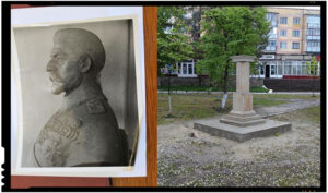 Monumentul Regelui Ferdinand la Nisporeni - Strangere de fonduri pentru refacerea monumentului distrus de catre sovietici, FOTO: faptanuvorba.net