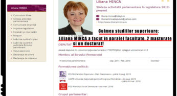 Culmea studiilor superioare: Liliana Mincă a facut in paralel facultate, un doctorat si 2 masterate