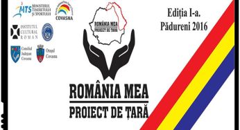 Proiectul de Țară: România mea!, eveniment international organizat intre 19-26 august 2016 la Pădureni