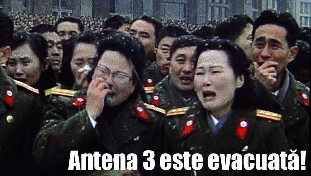 Antena 3 este evacuata, Foto: Facebook