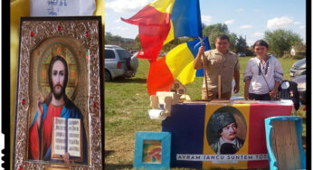 Un pachet cu o mare încărcătură simbolică: o Icoană și un Steag Tricolor de la Țebea pentru Vârghiș, jud.Covasna