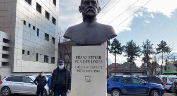 PNL Suceava nostalgică după dualismul austro ungar: bust pentru un primar din perioada austro-ungară inaugurat în fața Primăriei din Suceava