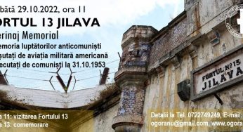 Eveniment memorial la FORTUL 13 JILAVA – In memoriam luptătorii anticomunişti paraşutaţi de aviaţia militară SUA în România comunistă.
