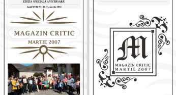 EDIȚIE SPECIALĂ ANIVERSARĂ! Colegii noștri au publicat numărul 82 al revistei MAGAZIN CRITIC