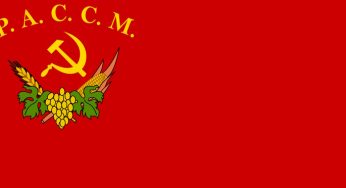 La 19 octombrie 1925 C.E.C. al R.A.S.S.M. adopta proiectul steagului de stat al R.A.S.S.M. -R.A.S.S. Moldovenească