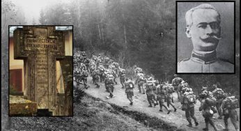 La 28 august 1922 avea loc inaugurarea Crucii monumentale de la mormântul col. Gheorghe Poenaru-Bordea din comuna Rucăr