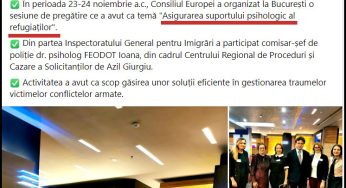 “Asigurarea suportului psihologic al refugiaților”, sesiune organizată de Consiliul Europei la București