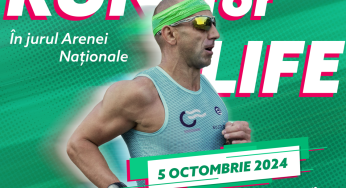 Aleargă pentru viață la RUN FOR LIFE – Ediția a III-a, 5 octombrie 2024