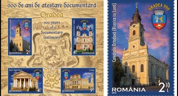 12 Octombrie 2024 – Romfilatelia a lansat o serie de timbre intitulată “ORADEA – 900 DE ANI DE ATESTARE DOCUMENTARÃ”