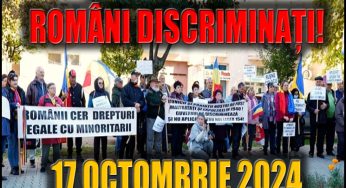 (VIDEO) Protestul românilor discriminați de Guvern la Prefectura Satu Mare