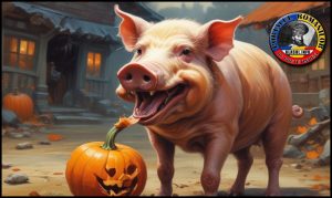 (VIDEO) S-au tâmpit și o parte dintre români! Iau dovleacul de la gura porcului pentru a "sărbători" Halloween-ul, moartea și iadul!