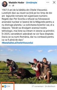 Un bugetofag obraznic, membru în conducerea CNSAS, își bate joc de istoria românilor!, Foto: Facebook / Madalin Hodor