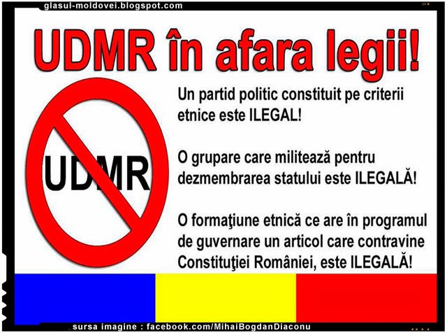 Cerem desfiintarea UDMR si condamnarea membrilor sai extremisti pentru subminarea puterii de stat!