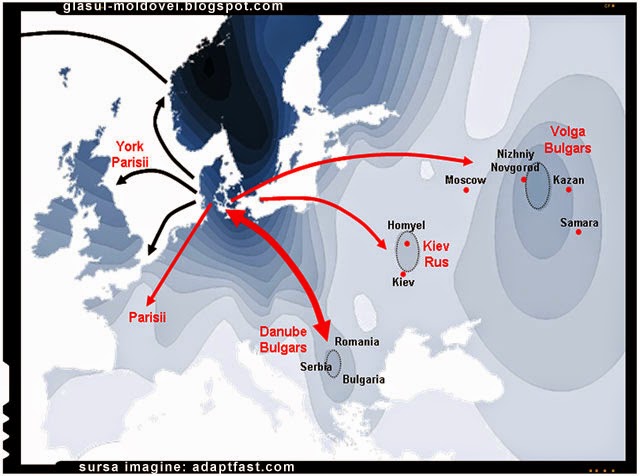 Cum au cucerit Britania dacii din Danemarca: Danezii provin dintr'o migrație masivă în Scandinavia care au avut loc în timpul secolelor timpurii din regiunile de vest ale Mării Negre.