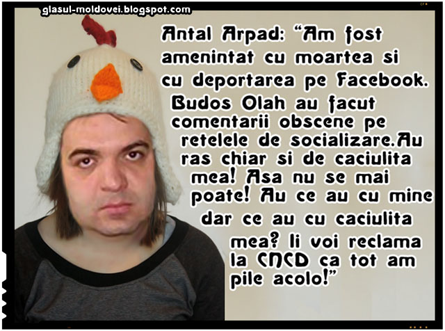 Antal Arpad se plange ca a fost amenintat cu moartea si cu deportarea pe Facebook