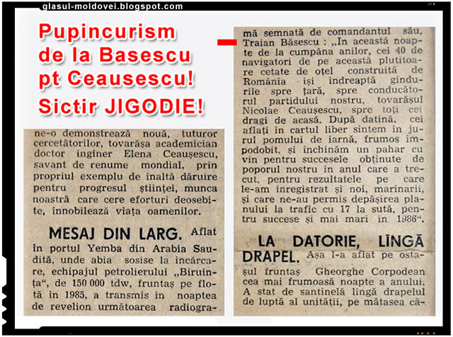 Jos Comunismul! Mai valabil ca oricand! Jagardeaua cu suvita, pupincurist al lui Ceausescu!