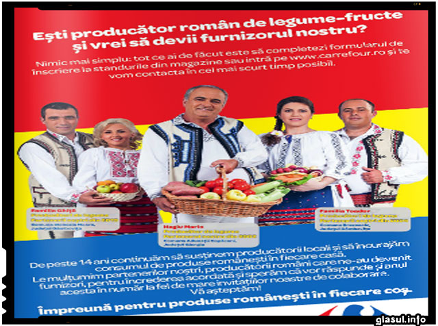 Carrefour Romania continua promovarea producatorilor romani de legume si fructe