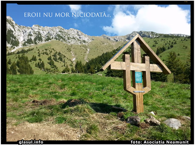 Asociatia Neamunit a ridicat o troita in memoria Luptatorilor de la Piatra Craiului