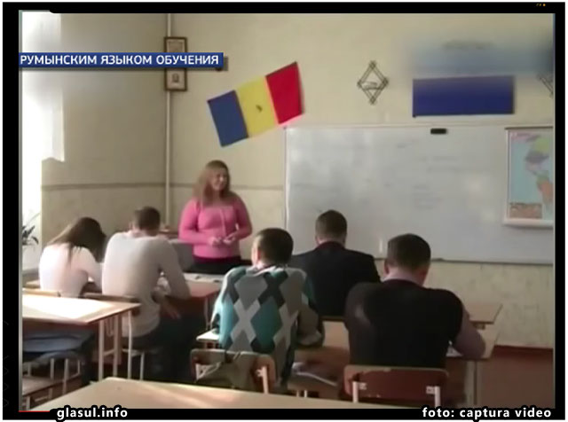 In loc sa amelioreze conditiile de trai, separatistii transnistreni prefera sa faca propaganda impotriva scolilor romanesti, foto: captura video