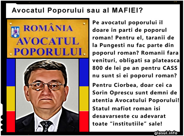 Avem un avocat al poporului pe care il doare in parti de popor!