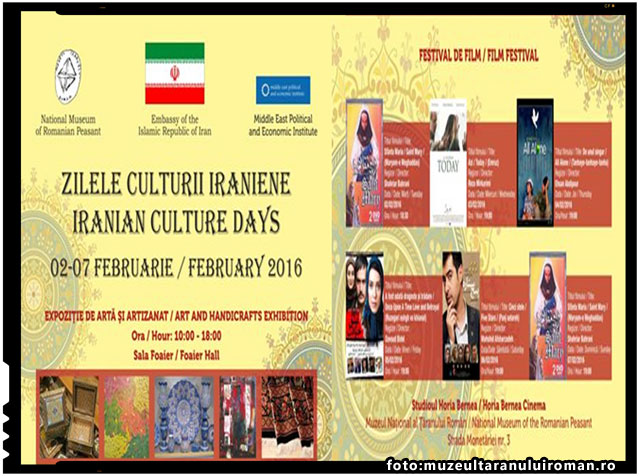 ZILELE CULTURII IRANIENE LA MUZEUL NATIONAL AL TARANULUI ROMAN