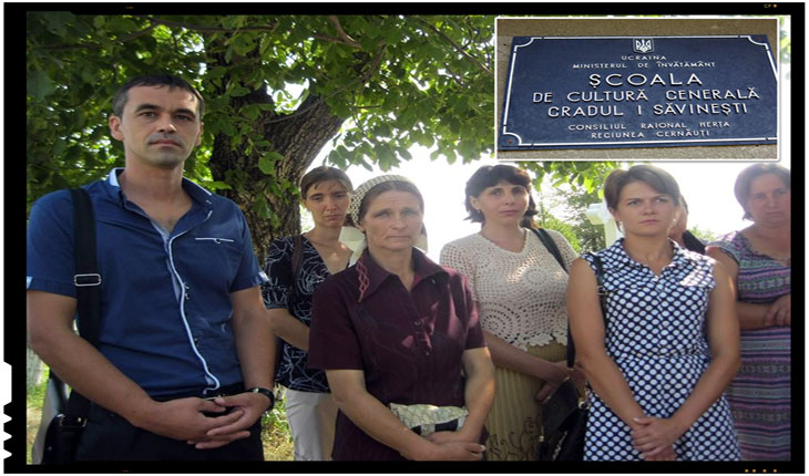 „NU NE ÎNCHIDEŢI ŞCOALA!”, STRIGĂ ROMÂNII DIN TÂRNAUCA, Foto: ZorileBucovinei.com