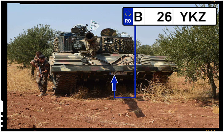 Surpriza de proportii in Siria! Imagini cu un tanc “inmatriculat” in Romania?