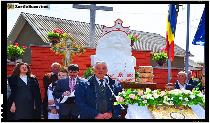 LA OPRIŞENI A FOST DEZVELIT BUSTUL LUI ŞTEFAN CEL MARE ŞI SFÂNT