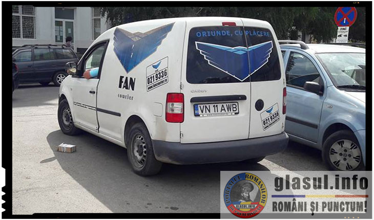 Nemultumiti de atitudinea unui angajat al FAN Courier, focșănenii l-au facut de rusine pe Internet. Compania a comunicat ca angajatul va fi sanctionat, Foto: facebook.com/ionut.ungureanu.391