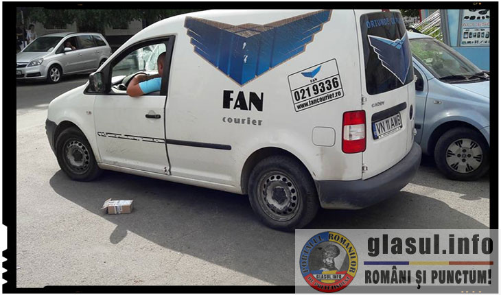 Nemultumiti de atitudinea unui angajat al FAN Courier, focșănenii l-au facut de rusine pe Internet. Compania a comunicat ca angajatul va fi sanctionat, Foto: facebook.com/ionut.ungureanu.391