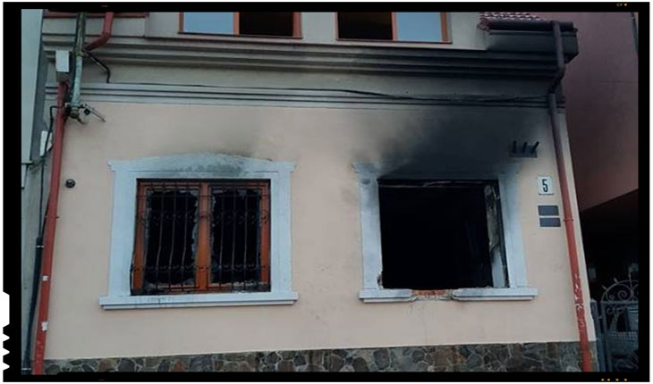 UNGARIA A CLASIFICAT ACT DE „EXTREMISM” INCENDIEREA SEDIULUI SOCIETĂŢII MAGHIARILOR DIN TRANSCARPATIA