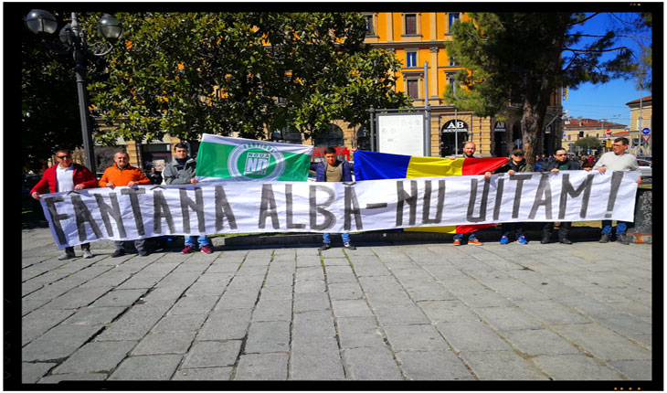 Evenimentul desfasurat in data de 1 aprilie 2018 la Bologna de catre Partidul Noua Dreapta filiala Italia, Foto: nouadreapta.it