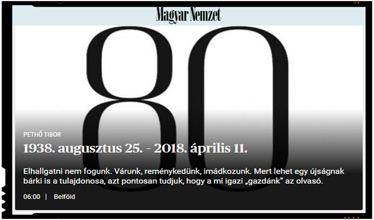 Nici bine n-a castigat Orban, ca s-a si inchis ziarul Magyar Nemzet? Adica asta e chiar o pura intamplare? Nici sorosistilor nu le va fi bine!