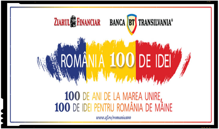 Proiect editorial inedit: “Romania 100 de idei – un proiect editorial marca Ziarul Financiar si Banca Transilvania”