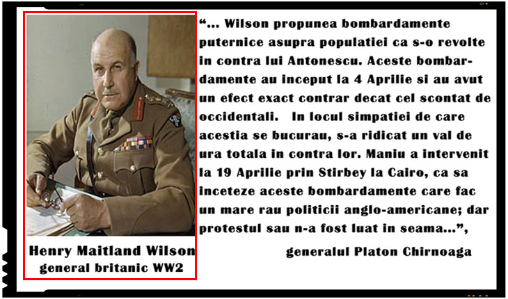 Generalul britanic Henry Maitland Wilson si rolul jucat in evenimentele din 1944 din Romania